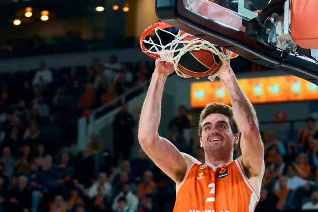 Valencia basket Vs Maccabi Rapyd Tel Aviv in Valencia - 29 Jan 2026 Nathan Reuvers of Valencia basket seen in action during the Euroleague Regular Season Round 25 between Valencia basket and Maccabi Rapyd Tel Aviv at Roig Arena Stadium. Valencia basket 94 - 83 Maccabi Rapyd Tel Aviv Valencia Spain Copyright: xGermanxVidalxPoncex xSOPAxImagesx sport_29126_00139