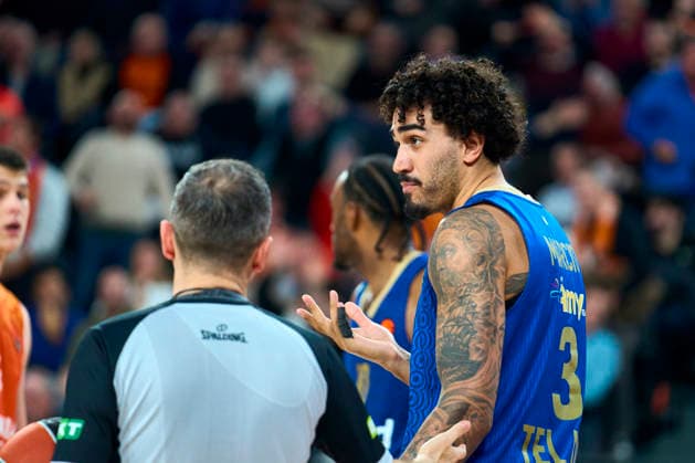 Valencia basket Vs Maccabi Rapyd Tel Aviv in Valencia - 29 Jan 2026 Marcio Santos of Maccabi Rapyd Tel Aviv seen during the Euroleague Regular Season Round 25 between Valencia basket and Maccabi Rapyd Tel Aviv at Roig Arena Stadium. Valencia basket 94 - 83 Maccabi Rapyd Tel Aviv Valencia Spain Copyright: xGermanxVidalxPoncex xSOPAxImagesx sport_29126_00331