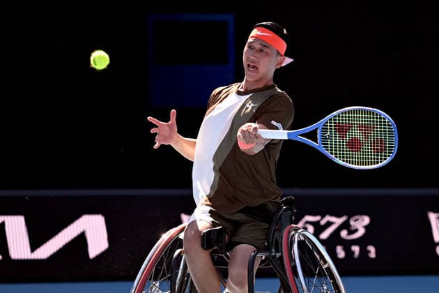TENNIS AUSTRALIAN OPEN, Tokito Oda of Japan in action during the men™s wheelchair singles semifinal against Gustavo Fernandez of Argentina on day 13 of the 2026 Australian Open tennis tournament at Melbourne Park in Melbourne, Friday, January 30, 2026. ( NO ARCHIVING MELBOURNE VICTORIA AUSTRALIA  Copyright: xJAMESxROSSx 20260130189803917768
