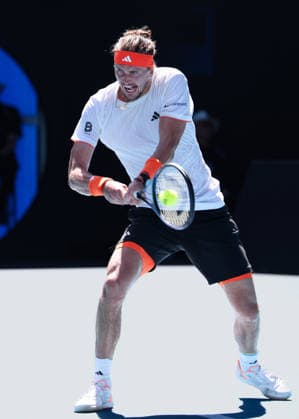 Alexander Zverev GER , Australian Open 2026 Melbourne Park, Melbourne, Victoria, Australia Copyright: xJuergenxHasenkopfx