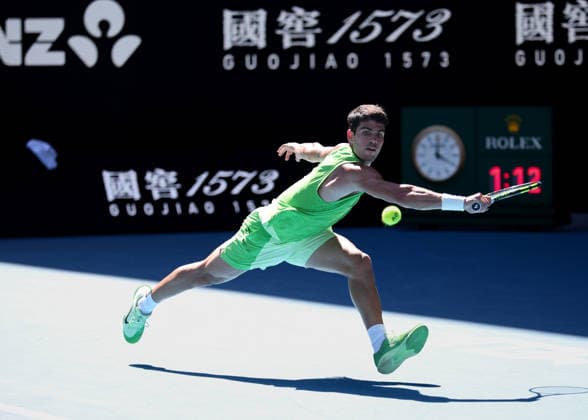 Carlos Alcaraz ESP , Australian Open 2026 Melbourne Park, Melbourne, Victoria, Australia Copyright: xJuergenxHasenkopfx