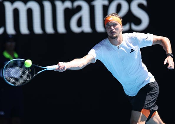 January 30, 2026, Melbourne, Victoria, Australia: ALEXANDER ZVEREV of Germany during the match against C. Alcaraz of Spain in the semifinal of Australian Open, Melbourne, Australia. Melbourne Australia - ZUMAc278 20260130_zsp_c278_031 Copyright: xMarcinxCholewinskix