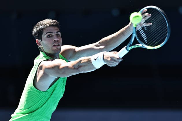 Carlos Alcaraz, ESP, during semifinals at 2026 Australian Open in Melbourne, 30 01 2026