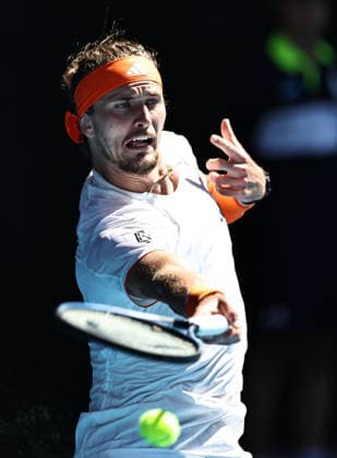 Alexander Zverev, GER, during semifinals at 2026 Australian Open in Melbourne, 30 01 2026