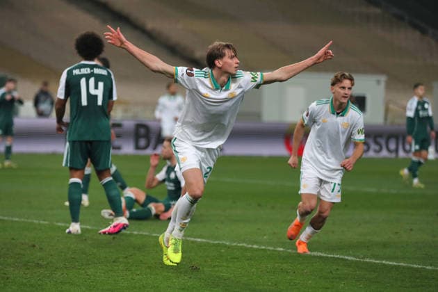 29.01.2026 Europa League Fase a Gironi : Panathinaikos vs Roma Nella foto: Jan Ziolkowski esulta& xD;(Foto Gino Mancini)  Copyright: xGinoxMancini IPAxSportx xipa-agency.netx xx IPA_70734335 IPA_Agency_IPA70734335