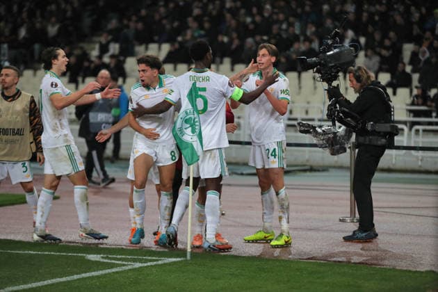 29.01.2026 Europa League Fase a Gironi : Panathinaikos vs Roma Nella foto: Esultanza& xD;(Foto Gino Mancini)  Copyright: xGinoxMancini IPAxSportx xipa-agency.netx xx IPA_70734365 IPA_Agency_IPA70734365