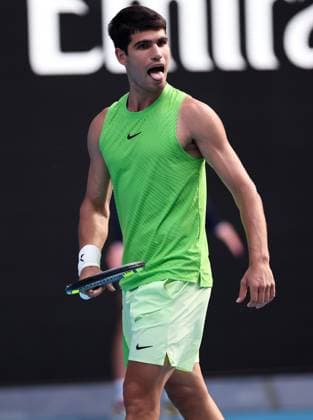 Carlos Alcaraz during his Semi-final match Australian Open tennis tournament, Day Thirteen, Melbourne Park, Australia - 30 Jan 2026Melbourne Melbourne Park Victoria (VIC) Australia  Copyright: xEllaxLing Shutterstockx 16455617au