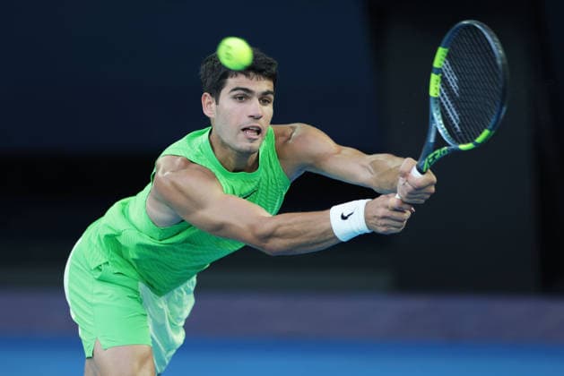 Carlos Alcaraz, ESP, during semifinals at 2026 Australian Open in Melbourne, 30 01 2026