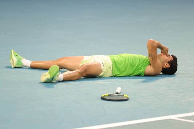 Carlos Alcaraz, ESP, during semifinals at 2026 Australian Open in Melbourne, 30 01 2026