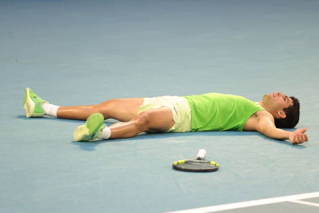 Carlos Alcaraz, ESP, during semifinals at 2026 Australian Open in Melbourne, 30 01 2026
