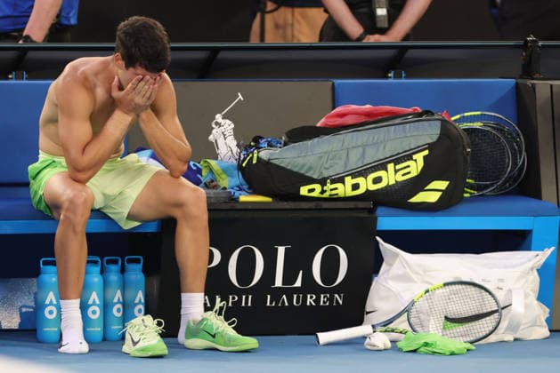 Carlos Alcaraz, ESP, after semifinals at 2026 Australian Open in Melbourne, 30 01 2026