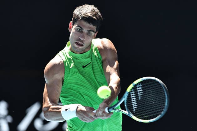 Carlos Alcaraz, ESP, during semifinals at 2026 Australian Open in Melbourne, 30 01 2026