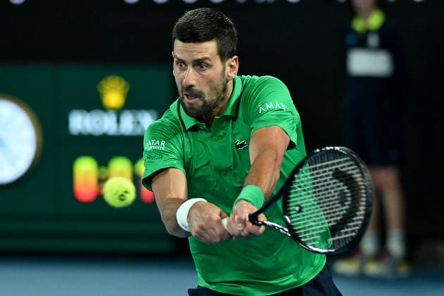 Tennis, Australian Open, Day 13, Men's semi-final, Djokovic - Sinner