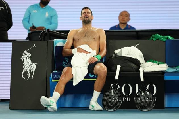 Novak Djokovic during his Semi-final match Australian Open tennis tournament, Day Thirteen, Melbourne Park, Australia - 30 Jan 2026Melbourne Melbourne Park Victoria (VIC) Australia  Copyright: xRachelxBach Shutterstockx 16455618cv