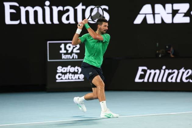 Novak Djokovic during his Semi-final match Australian Open tennis tournament, Day Thirteen, Melbourne Park, Australia - 30 Jan 2026Melbourne Melbourne Park Victoria (VIC) Australia  Copyright: xRachelxBach Shutterstockx 16455618cz