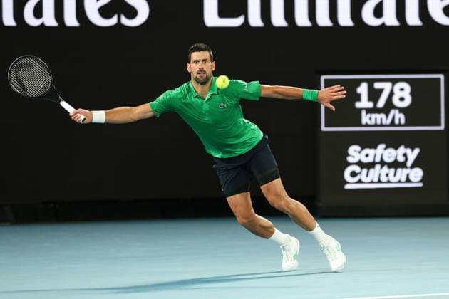 Novak Djokovic during his Semi-final match Australian Open tennis tournament, Day Thirteen, Melbourne Park, Australia - 30 Jan 2026Melbourne Melbourne Park Victoria (VIC) Australia  Copyright: xRachelxBach Shutterstockx 16455618df