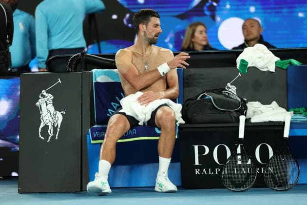 Novak Djokovic during his Semi-final match Australian Open tennis tournament, Day Thirteen, Melbourne Park, Australia - 30 Jan 2026Melbourne Melbourne Park Victoria (VIC) Australia  Copyright: xRachelxBach Shutterstockx 16455618dp