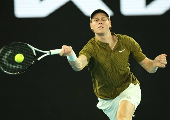 January 30, 2026, Melbourne, Victoria, Australia: JANNIK SINNER of Italy during the match against N. Djokovic of Serbia in the semifinal of Australian Open, Melbourne, Australia. Melbourne Australia - ZUMAc278 20260130_zsp_c278_059 Copyright: xMarcinxCholewinskix