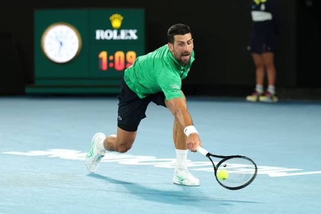 Novak Djokovic during his Semi-final match Australian Open tennis tournament, Day Thirteen, Melbourne Park, Australia - 30 Jan 2026Melbourne Melbourne Park Victoria (VIC) Australia  Copyright: xRachelxBach Shutterstockx 16455618dz