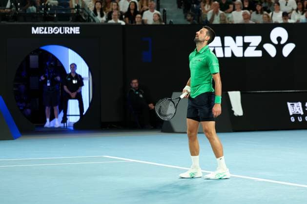 Novak Djokovic during his Semi-final match Australian Open tennis tournament, Day Thirteen, Melbourne Park, Australia - 30 Jan 2026Melbourne Melbourne Park Victoria (VIC) Australia  Copyright: xRachelxBach Shutterstockx 16455618eb