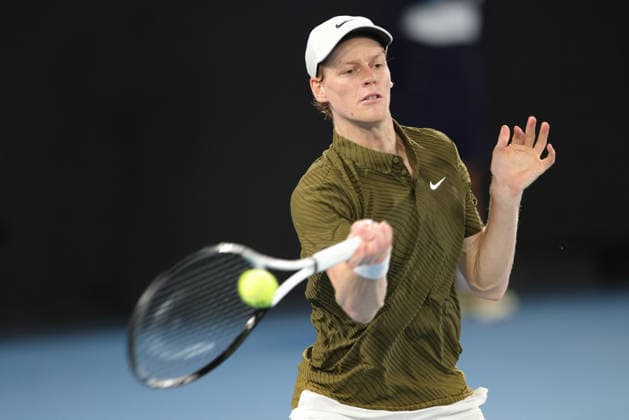 Jannik Sinner, ITA, during semifinals at 2026 Australian Open in Melbourne, 30 01 2026