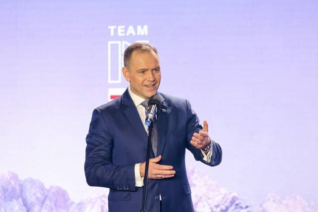 WARSZAWA 30.01.2026 XXV ZIMOWE IGRZYSKA OLIMPIJSKIE MEDIOLAN-CORTINA 2026 - SLUBOWANIE OLIMPIJSKIE REPREZENTACJA POLSKI TEAM PL --- MILANO-CORTINA 2026 XXV OLYMPIC Winter games, Winterspiele,Spiele, Summer games - OLYMPIC OATH OF POLISH national team, Nationalteam IN WARSAW KAROL NAWROCKI PREZYDENT RZECZPOSPOLITEJ POLSKIEJ FOT. ANNA KLEPACZKO FOTOPYK NEWSPIX.PL --- newspix.pl 