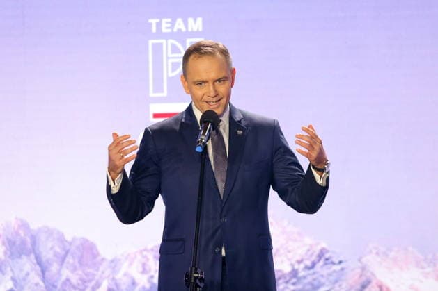 Milano Cortina 2026, Team Poland is bid farewell by President Karol Nawrocki in Warsaw