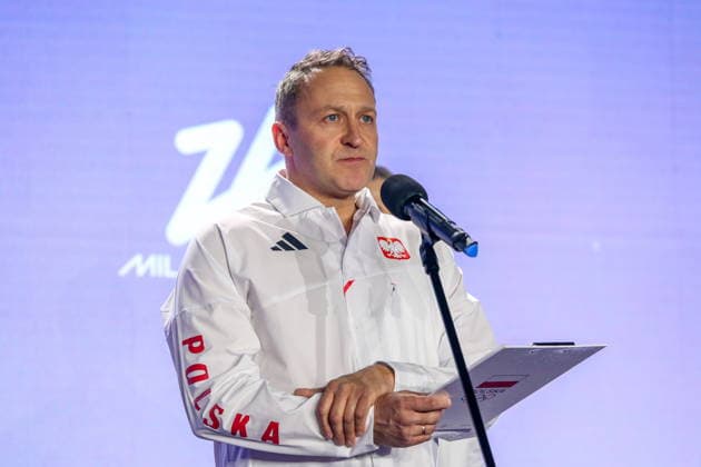 WARSZAWA 30.01.2026 XXV ZIMOWE IGRZYSKA OLIMPIJSKIE MEDIOLAN-CORTINA 2026 - SLUBOWANIE OLIMPIJSKIE REPREZENTACJA POLSKI TEAM PL --- MILANO-CORTINA 2026 XXV OLYMPIC Winter games, Winterspiele,Spiele, Summer games - OLYMPIC OATH OF POLISH national team, Nationalteam IN WARSAW DAWID KUPCZYK ROTA SLUBOWANIA FOT. ANNA KLEPACZKO FOTOPYK NEWSPIX.PL --- newspix.pl 