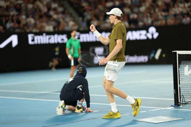 Jannik Sinner during his Semi-final match Australian Open tennis tournament, Day Thirteen, Melbourne Park, Australia - 30 Jan 2026Melbourne Melbourne Park Victoria (VIC) Australia  Copyright: xRachelxBach Shutterstockx 16455618ew