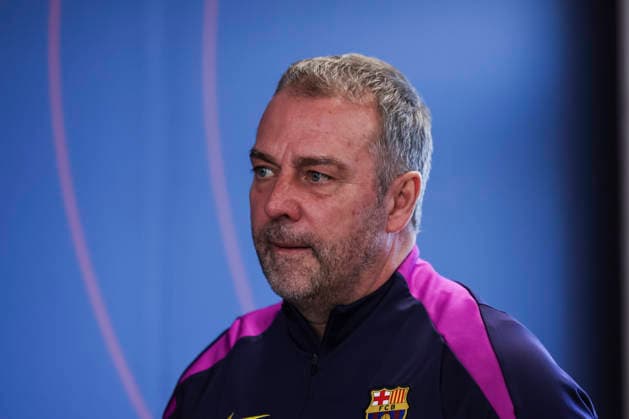 January 30, 2026, Sant Joan Despi, Barcelona, SPAIN: Hansi Flick, head coach of FC Barcelona, Barca attends his press conference, PK, Pressekonferenz during the training day of FC Barcelona ahead the Spanish League, LaLiga EA Sports, football match against Elche CF at Ciudad Esportiva Joan Gamper on January 30, 2026 in Sant Joan Despi, Barcelona, Spain. Sant Joan Despi SPAIN - ZUMAa181 20260130_zaa_a181_050 Copyright: xJavierxBorregox