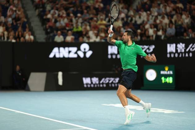 Novak Djokovic during his Semi-final match Australian Open tennis tournament, Day Thirteen, Melbourne Park, Australia - 30 Jan 2026Melbourne Melbourne Park Victoria (VIC) Australia  Copyright: xRachelxBach Shutterstockx 16455618fg