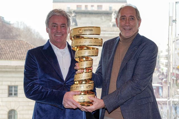 Roberto Visentini in the Hall of Fame of Giro dÕItalia, Stefano Allocchio, January 30, 2026, Milan (photo Gian Mattia DÕAlberto Lapresse) Roberto Visentini inserito nella Hall of Fame del Giro dÕItalia, Stefano Allocchio, direttore di corsa del Giro d Italia, 30 Gennaio 2026 , Milano (photo Gian Mattia DÕAlberto Lapresse)  Copyright: xGianxMattiaxD Albertox-xLaPressex