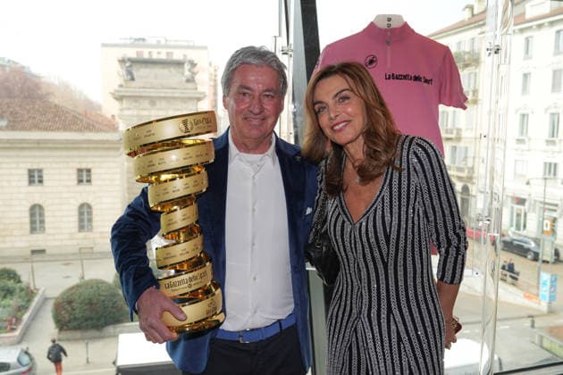 Roberto Visentini in the Hall of Fame of Giro d’Italia, with wife Elisabetta,, January 30, 2026, Milan (photo Gian Mattia D’Alberto Lapresse) Roberto Visentini inserito nella Hall of Fame del Giro d’Italia, con la moglie Elisabetta, 30 Gennaio 2026 , Milano (photo Gian Mattia D’Alberto Lapresse)  Copyright: xGianxMattiaxD Albertox-xLaPressex