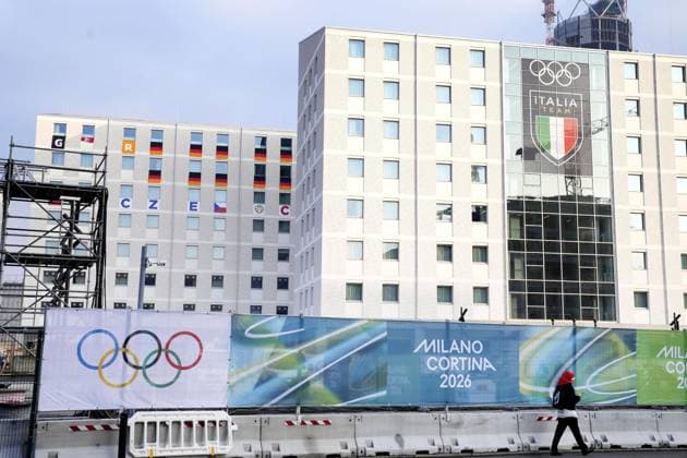 Milan Cortina Winter Olympics Photo taken in Milan, Italy, on Jan. 30, 2026, shows the athletes village for the Milan Cortina Winter Olympics, which opens on Feb. 6.  A14AA0005231490P