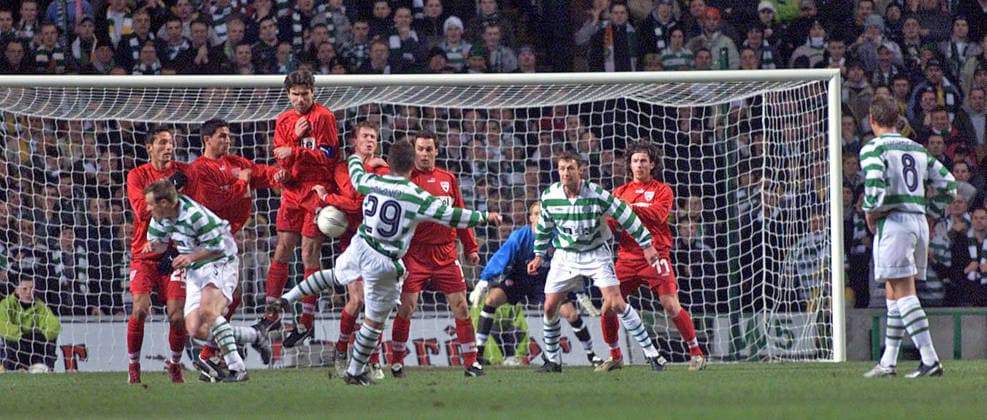 20 02 03 Celtic Glasgow VfB Stuttgart Scotland, Glasgow, 20 02 2003, Soccer, UEFA Cup, Season 2002 2003, Celtic Glasgow VfB Stuttgart 3 1 v l Kevin Kuranyi, Fernando Meira, Zvonimir Soldo, Alexander Hleb, Silvio Meissner, Ioannis Amanatidis all VfB Stuttgart