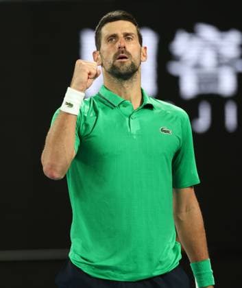 Novak Djokovic wins the fourth set during his Semi-final match Australian Open tennis tournament, Day Thirteen, Melbourne Park, Australia - 30 Jan 2026Melbourne Melbourne Park Victoria (VIC) Australia  Copyright: xRachelxBach Shutterstockx 16455618gw