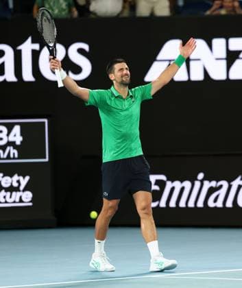 Novak Djokovic wins his Semi-final match Australian Open tennis tournament, Day Thirteen, Melbourne Park, Australia - 30 Jan 2026Melbourne Melbourne Park Victoria (VIC) Australia  Copyright: xRachelxBach Shutterstockx 16455618ht