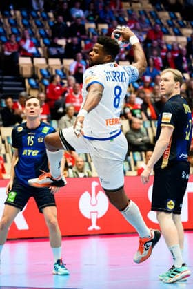 Herning Handball European Championship 2026 Match Place 5 Portugal Sweden Portugals Victor Iturriza Alvarez Herning Jyske Bank Boxing Denmark