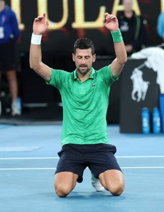 Novak Djokovic wins his Semi-final match Australian Open tennis tournament, Day Thirteen, Melbourne Park, Australia - 30 Jan 2026Melbourne Melbourne Park Victoria (VIC) Australia  Copyright: xRachelxBach Shutterstockx 16455618ii