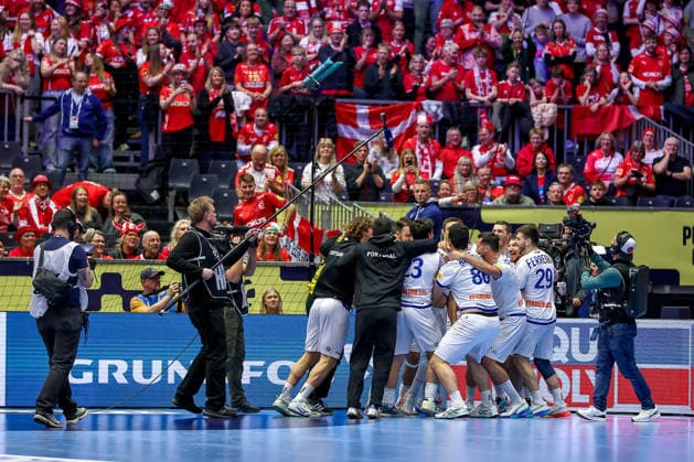 30 01 2026, Handball, Men s EHF EURO 2026, Portugal Sweden, Jyske Bank Boxen in Herning, Denmark, match for 5th place xxxxxxxxxxxxxxx Denmark