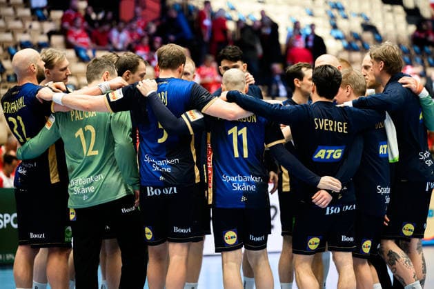 Herning Handball EM 2026 match place 5 Portugal Sweden the team of Sweden Herning Jyske Bank Boxing Denmark