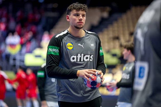 30 01 2026, Handball, Men s EHF EURO 2026, Germany Croatia, Jyske Bank Boxen in Herning, Denmark, Semi Finals Marko Grgic Germany 71 Denmark