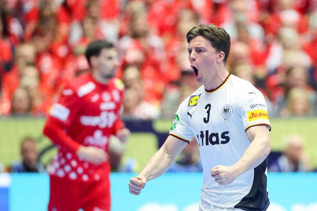Croatia v Germany - MenÂ s EHF EURO 2026 HERNING, DENMARK - JANUARY 30: Nils Lichtlein during the Men s EHF Euro 2026 Semi Finals match between Croatia and Germany at Jyske Bank Boxen Herning Arena on January 30 2026 in Herning, Denmark.  SanjinxStrukic PIXSELL