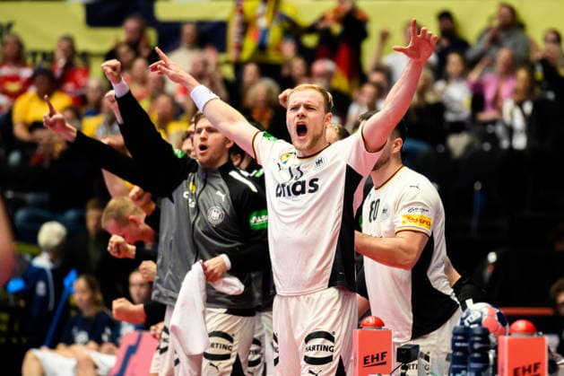 Herning Handball European Championship 2026 semi-final Germany Croatia Matthes Langhoff Germany Cheers Joy Emotion Herning Jyske Bank Boxing Denmark
