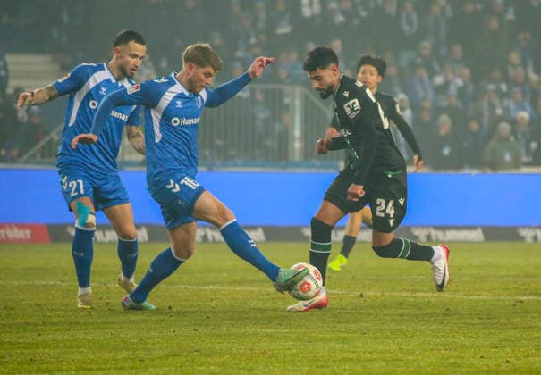 Germany Soccer 2 Bundesliga 2025 26, 20 Matchday 1 FC Magdeburg vs Hannover 96 Avnet Arena Stadion Magdeburg Elias Saad Hannover 96, 24 Magdeburg Copyright: xAymanxAlahmedx
