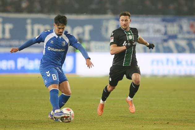 Magdeburg, Saxony-Anhalt, Germany, 30 01 2026 Avnet Arena 20 Matchday, Season 2025 26, 2 Soccer Bundesliga 1 FC Magdeburg Hannover 96 Laurin Ulrich 8, 1 FC Magdeburg and Benjamin Källman 09, Hannover 96 Copyright: xdtsxNachrichtenagenturx dts_104679