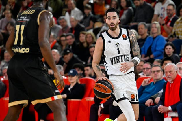 BASKET-BALL : AS Monaco VS Virtus Bologna - Turkish Airlines EuroLeague - 30 01 2026 Luca Vildoza (Virtus Bologna) - Turkish Airlines EuroLeague match between AS Monaco and Virtus Bologna on January 30, 2026 at the Gaston-MÃ decin sports hall in Monaco. MonacoMonaco  Copyright: xWilliamxCannarellax
