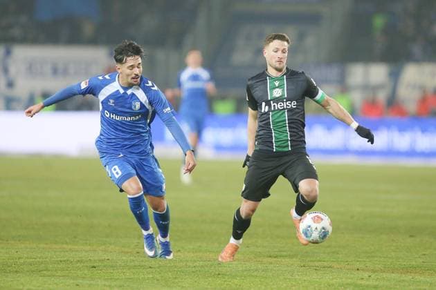 Magdeburg, Saxony-Anhalt, Germany, 30 01 2026 Avnet Arena 20 Matchday, Season 2025 26, 2 Soccer Bundesliga 1 FC Magdeburg Hannover 96 Laurin Ulrich 8, 1 FC Magdeburg and Enzo Leopold 08, Hannover 96 Copyright: xdtsxNachrichtenagenturx dts_104674