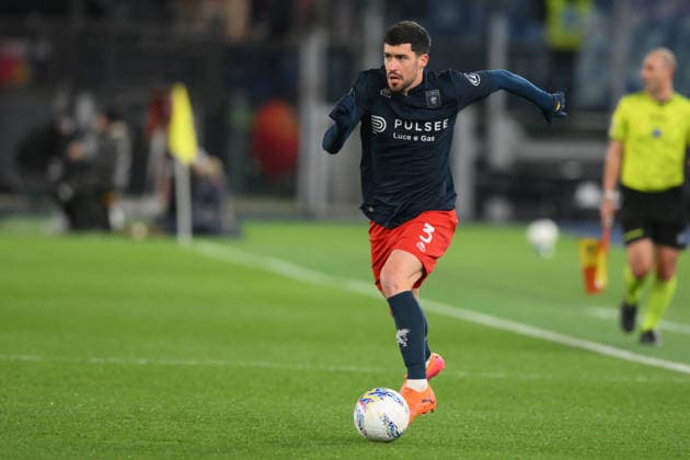 30th January 2026, Stadio Olimpico, Rome, Italy; Italian Serie A Football; Lazio versus Genoa; Aaron Martin of Genoa CFC runs with the ball  AllShotLive