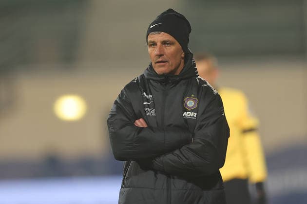 Hanover, 30 01 2026, Eilenriedestadion, Soccer, Men, Season 2025 2026, 3 Liga, 22 Matchday , TSV Havelse FC Erzgebirge Aue 3 1 0 1 , In the picture Coach Jens Härtel Haertel, Erzgebirge Aue ,